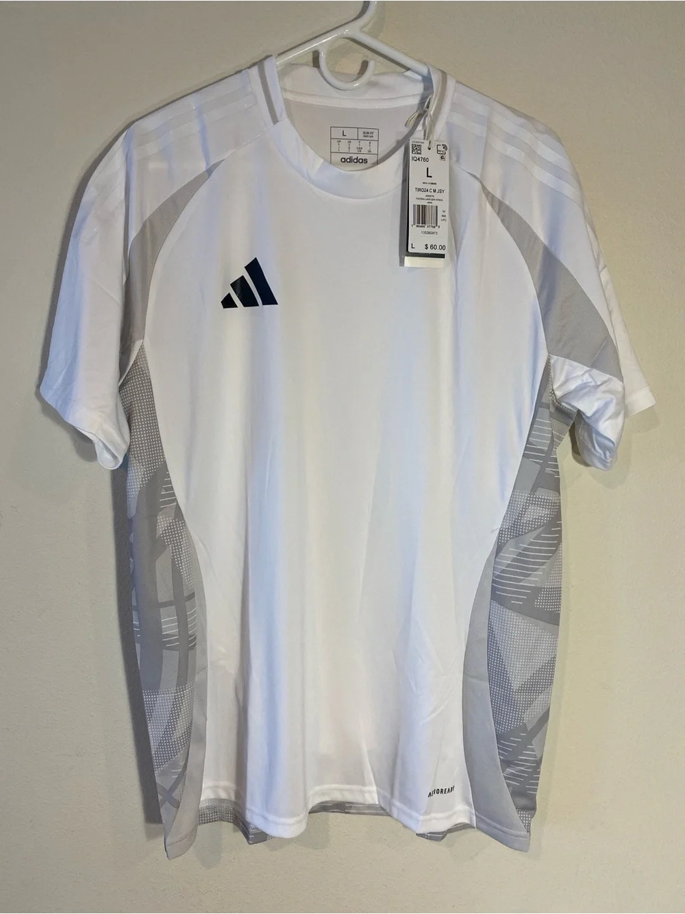 Adidas Tiro 24 Soccer Jersey White $60 - Size Large
